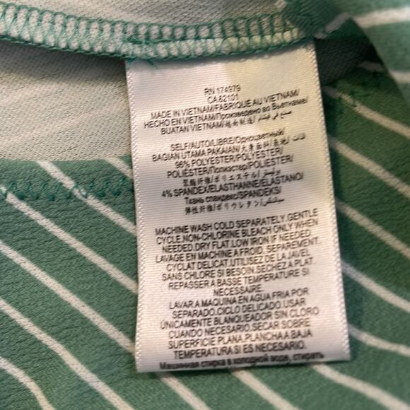 New ~ BCBGENERATION ~ Striped Square Neck Bodysuit ~ sz L - Picture 7 of 7